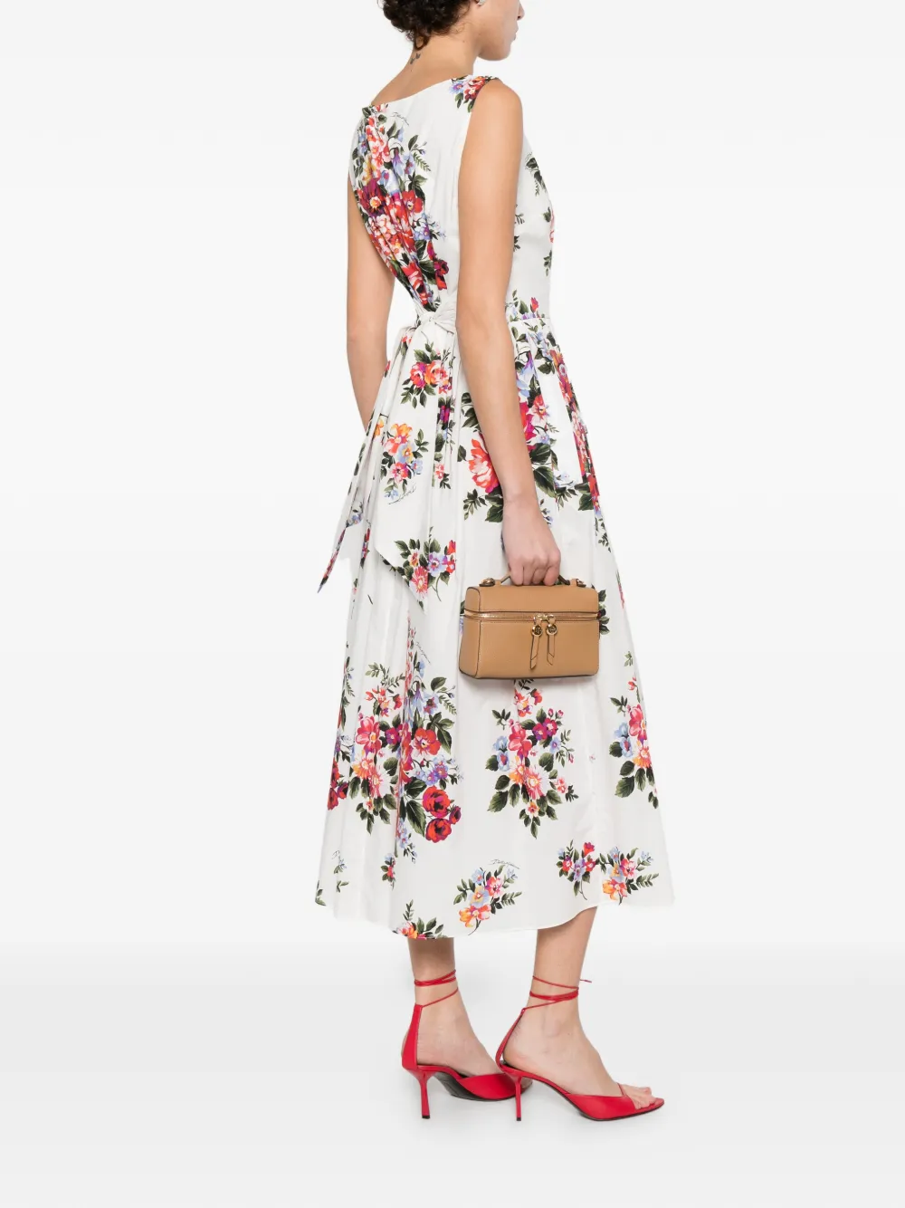 Dolce & Gabbana Jurk met bloemenprint Wit