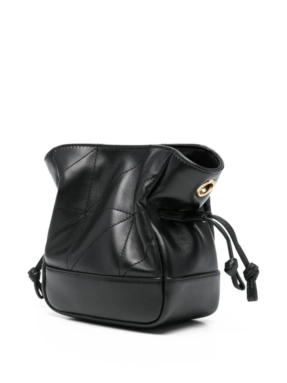 Saint Laurent Jamie gewatteerde mini-schoudertas met logo Zwart