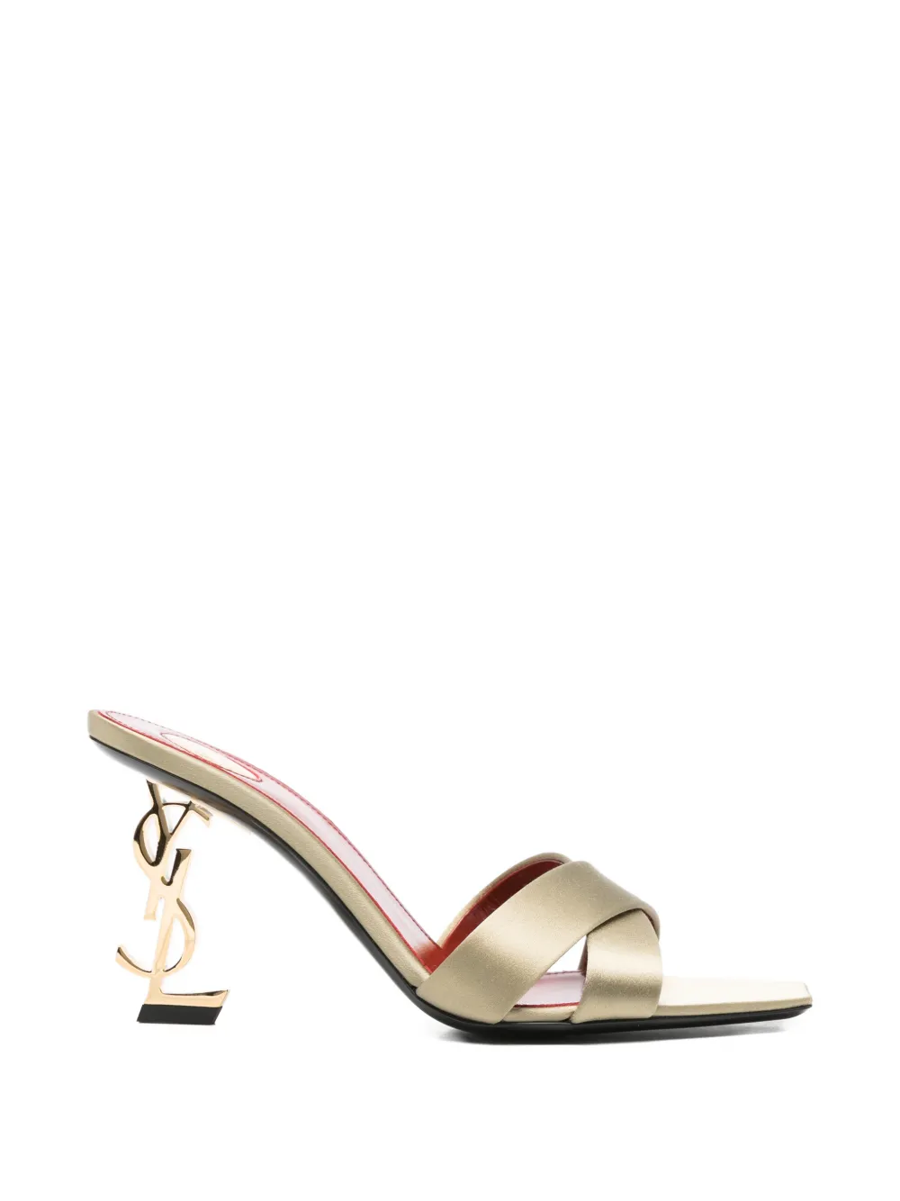 Saint Laurent Opyum sandalen verfraaid met logo Beige