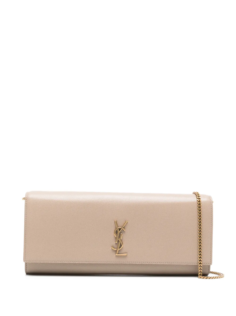 Saint Laurent Kate Clutch - Nude