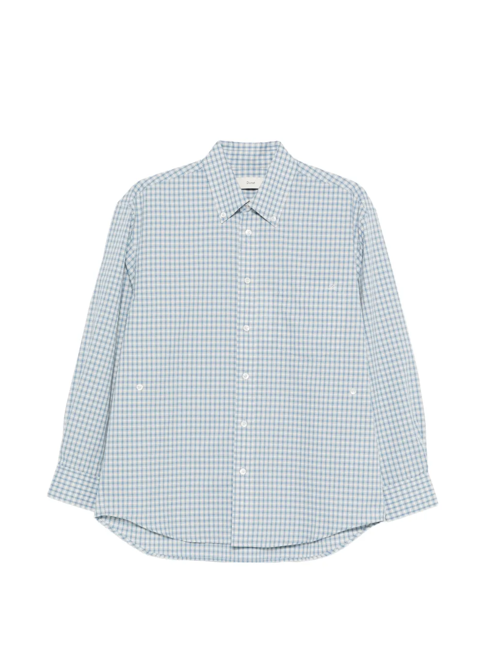 DUNST checked button shirt - Blu