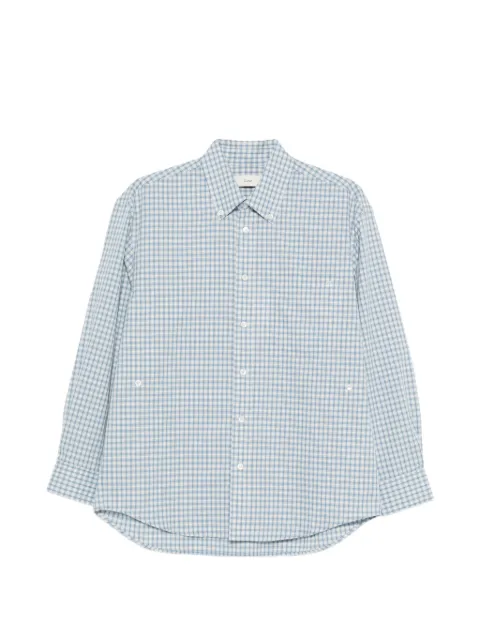 DUNST camisa con botones y cuadros estampados