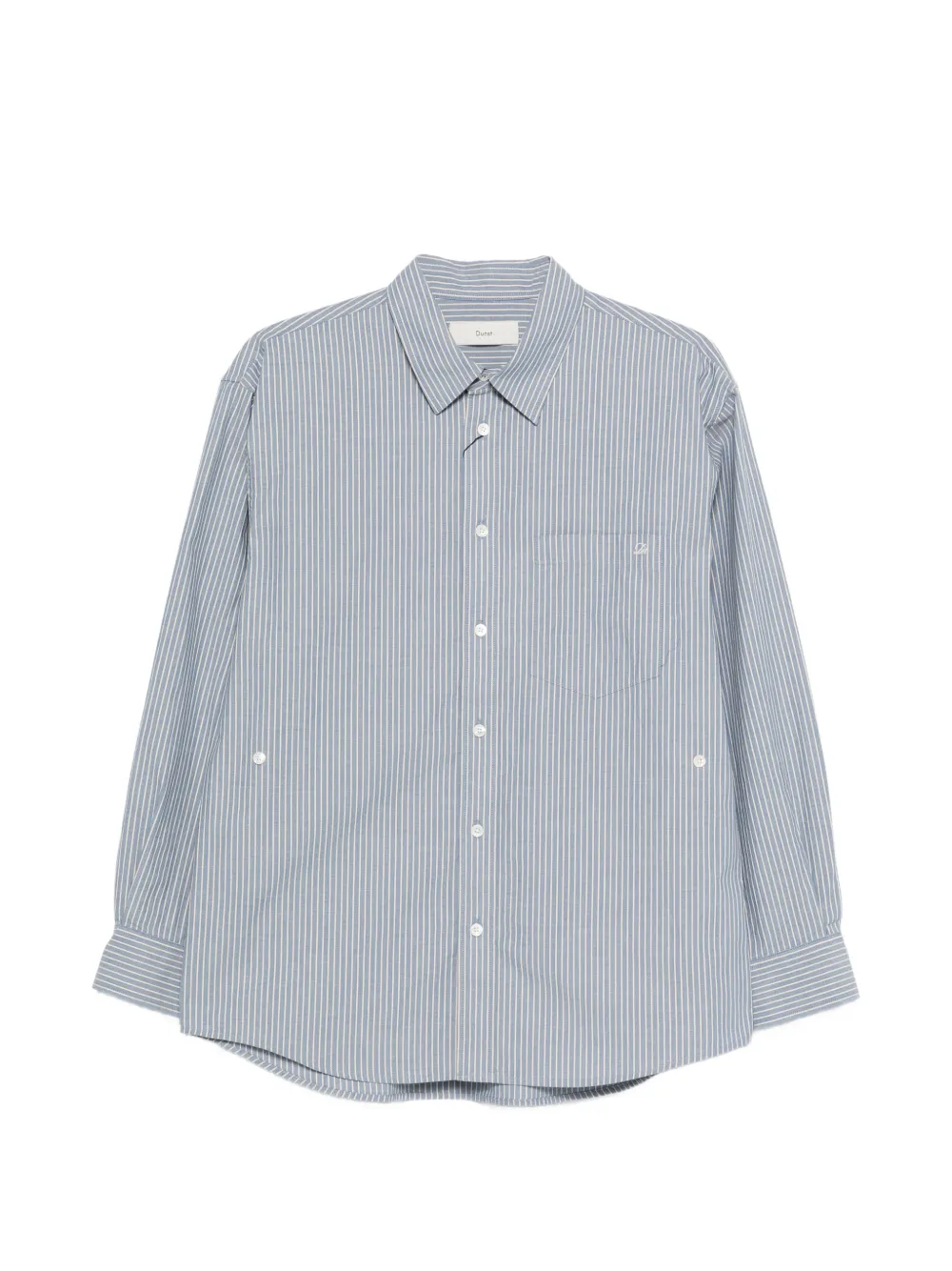 DUNST striped pocket shirt - Blu