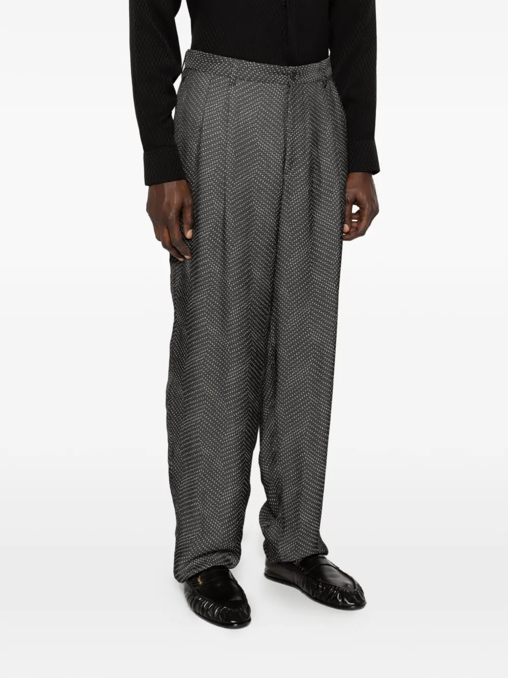  Giorgio Armani Patterned Trousers - Grey 
