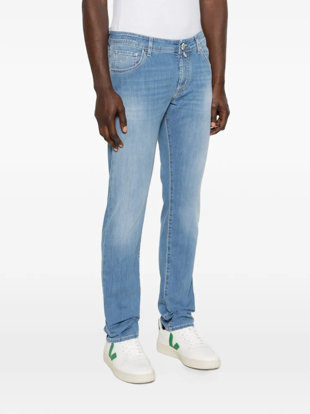  Jacob Cohën Five-pocket Trousers - Blue 