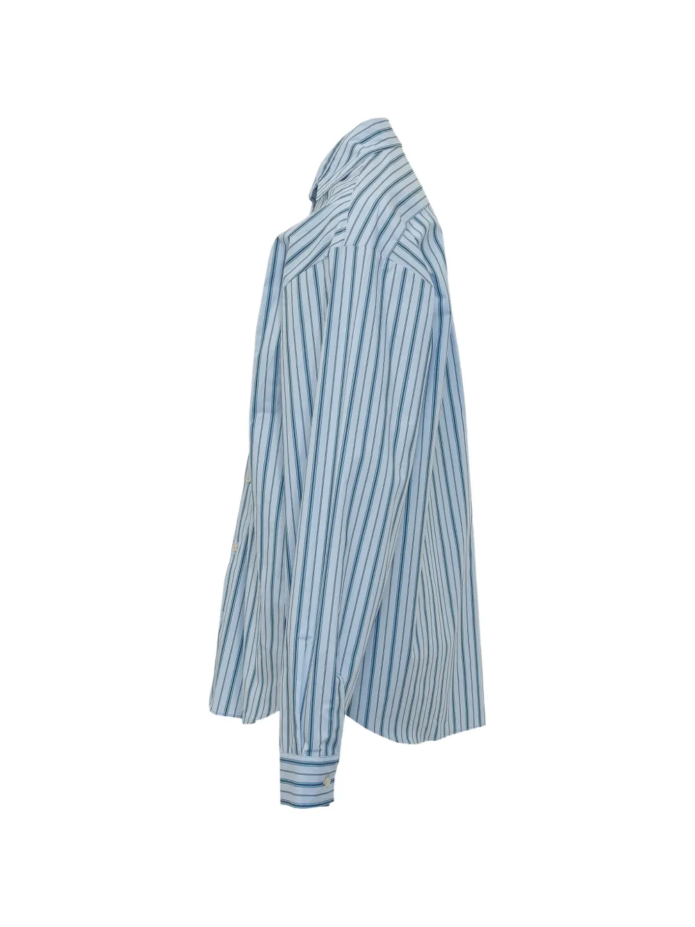  A Paper Kid Striped Pocket Shirt - Blue 