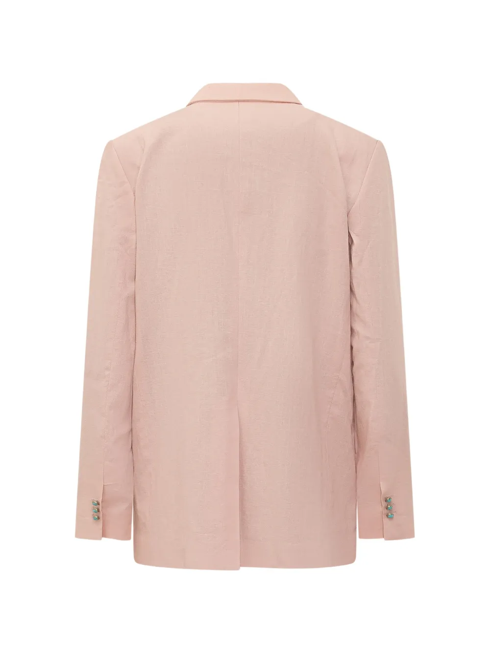  A Paper Kid Button Linen Jacket - Pink 