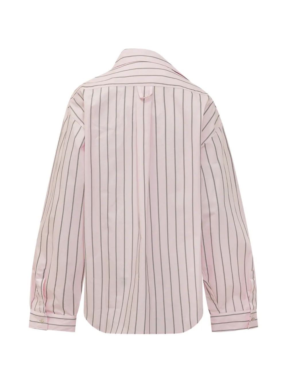  A Paper Kid Striped Over Shirt - Pink 