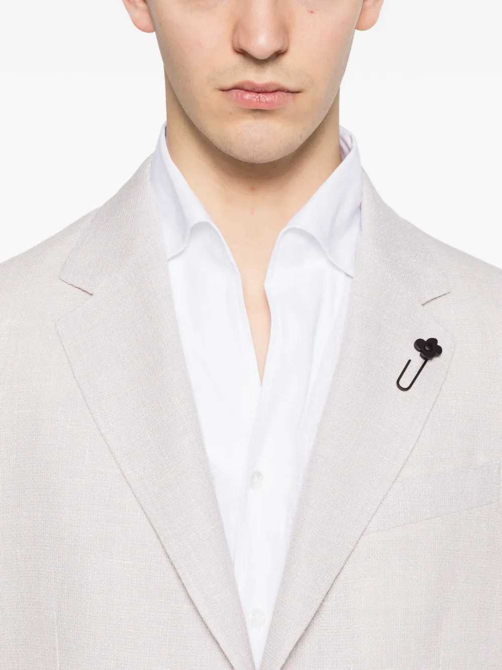 Lardini Blazer met opgestikte zak Paars