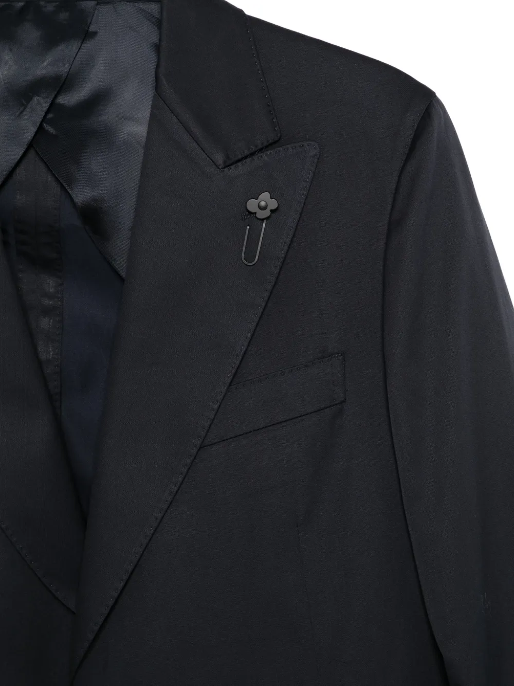  Lardini Single-breasted Cotton Suit - Blue 