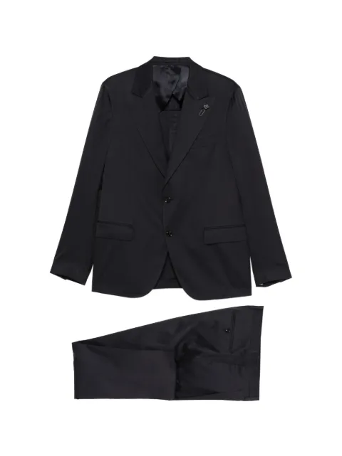 Lardini single-breasted cotton suit