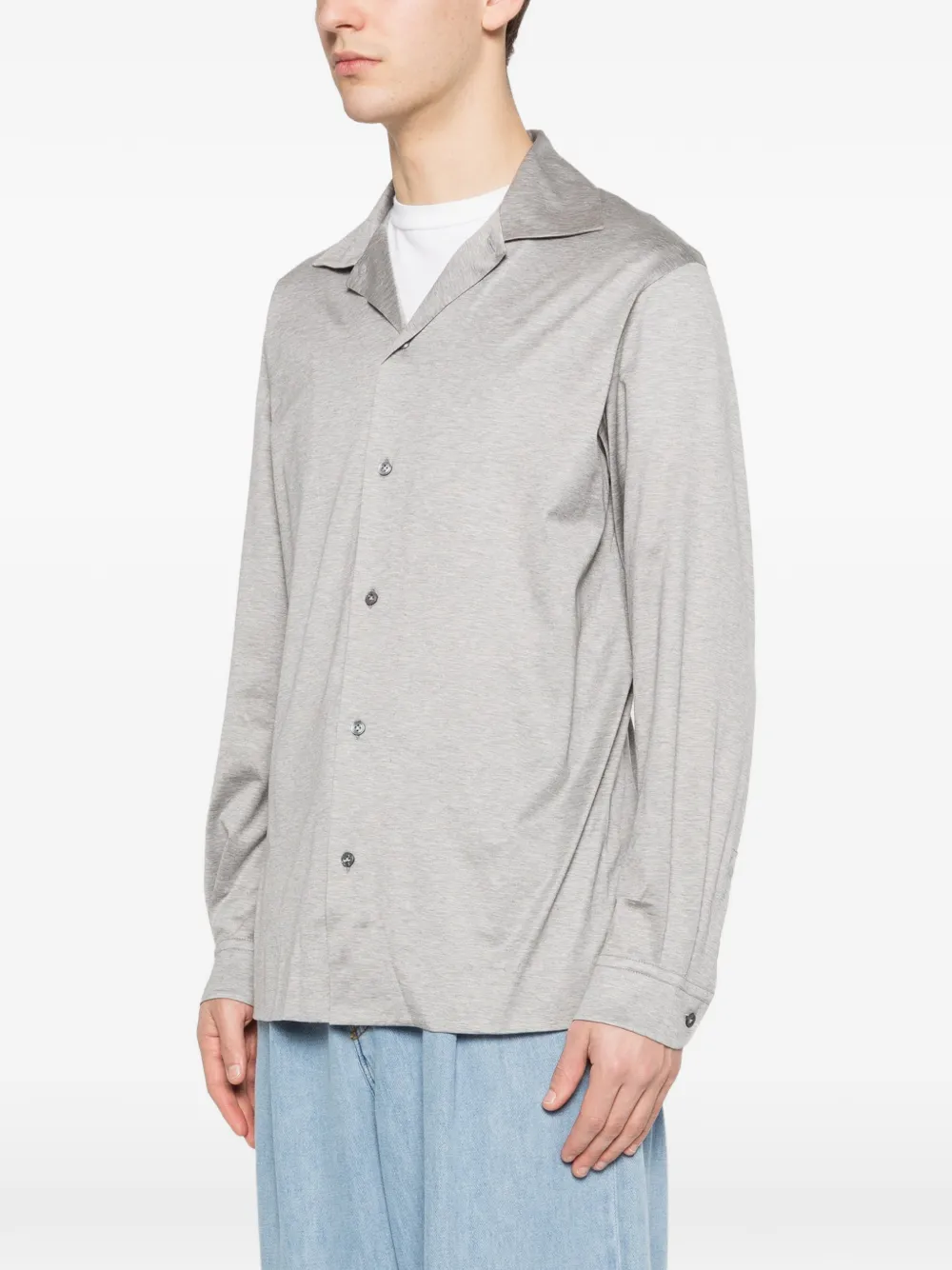  Lardini Buttoned Long-sleeve Shirt - Grey 