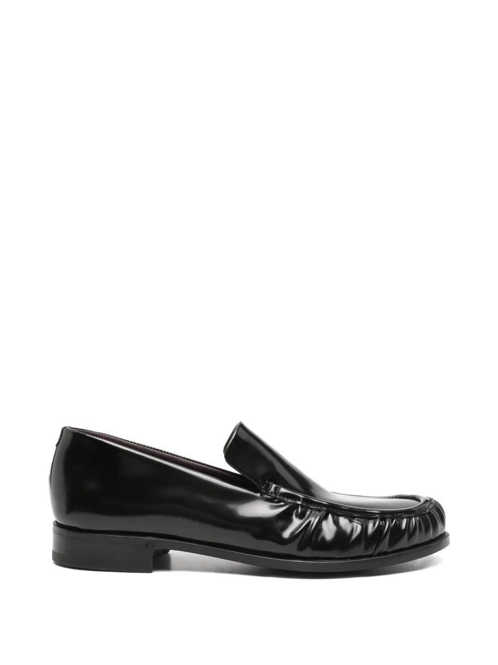Lardini ruched loafers - Nero