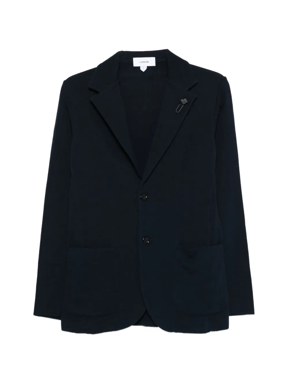 Lardini brooch knit blazer - Blu
