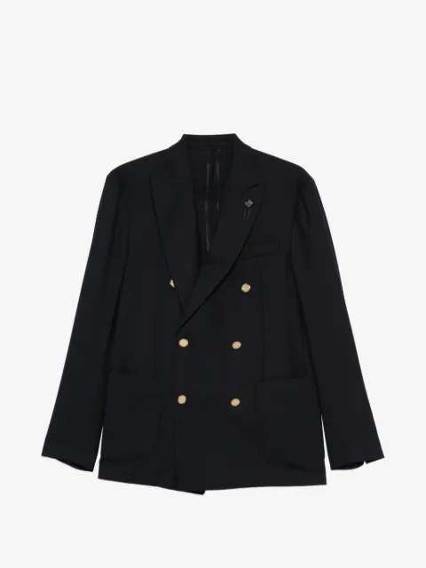 Lardini dubbelknäppt guldfärgad blazer