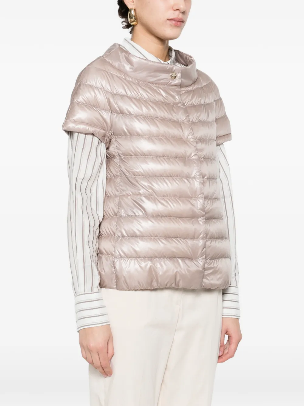  Herno Cleofe Quilted Puffer Jacket - Neutrals 