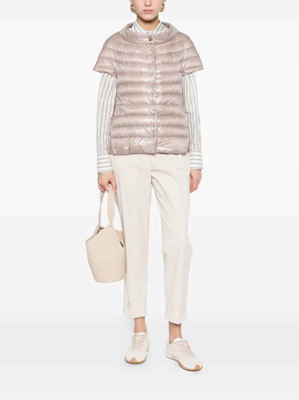  Herno Cleofe Quilted Puffer Jacket - Neutrals 