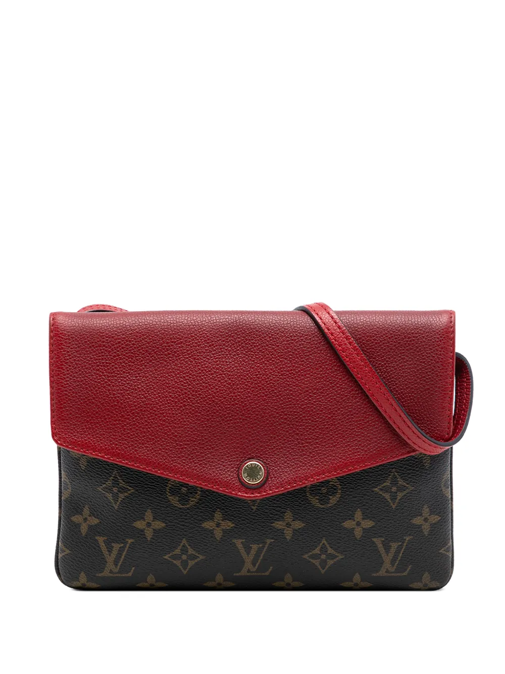 Louis Vuitton Pre-Owned Borsa a tracolla Twice con monogramma 2015 - Marrone