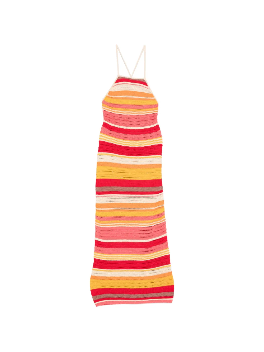 Laneus sleeveless striped midi dress - Rosa