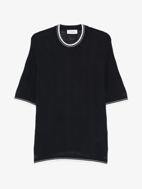 Laneus knitted round-neck T-shirt