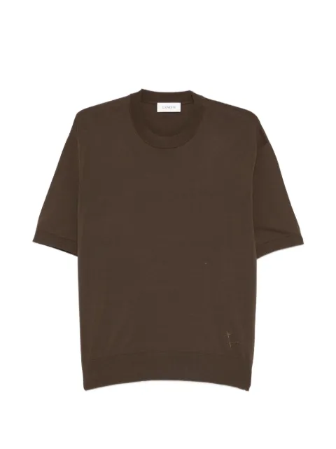 Laneus logo-embroidered crew-neck T-shirt