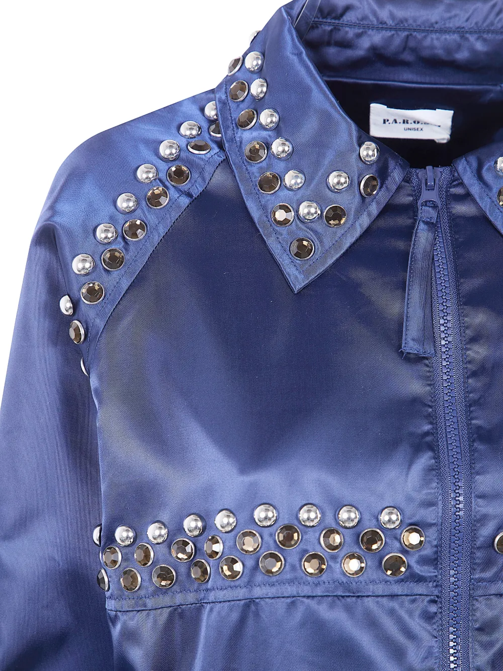  P.a.r.o.s.h. Embellished Collar Jacket - Blue 