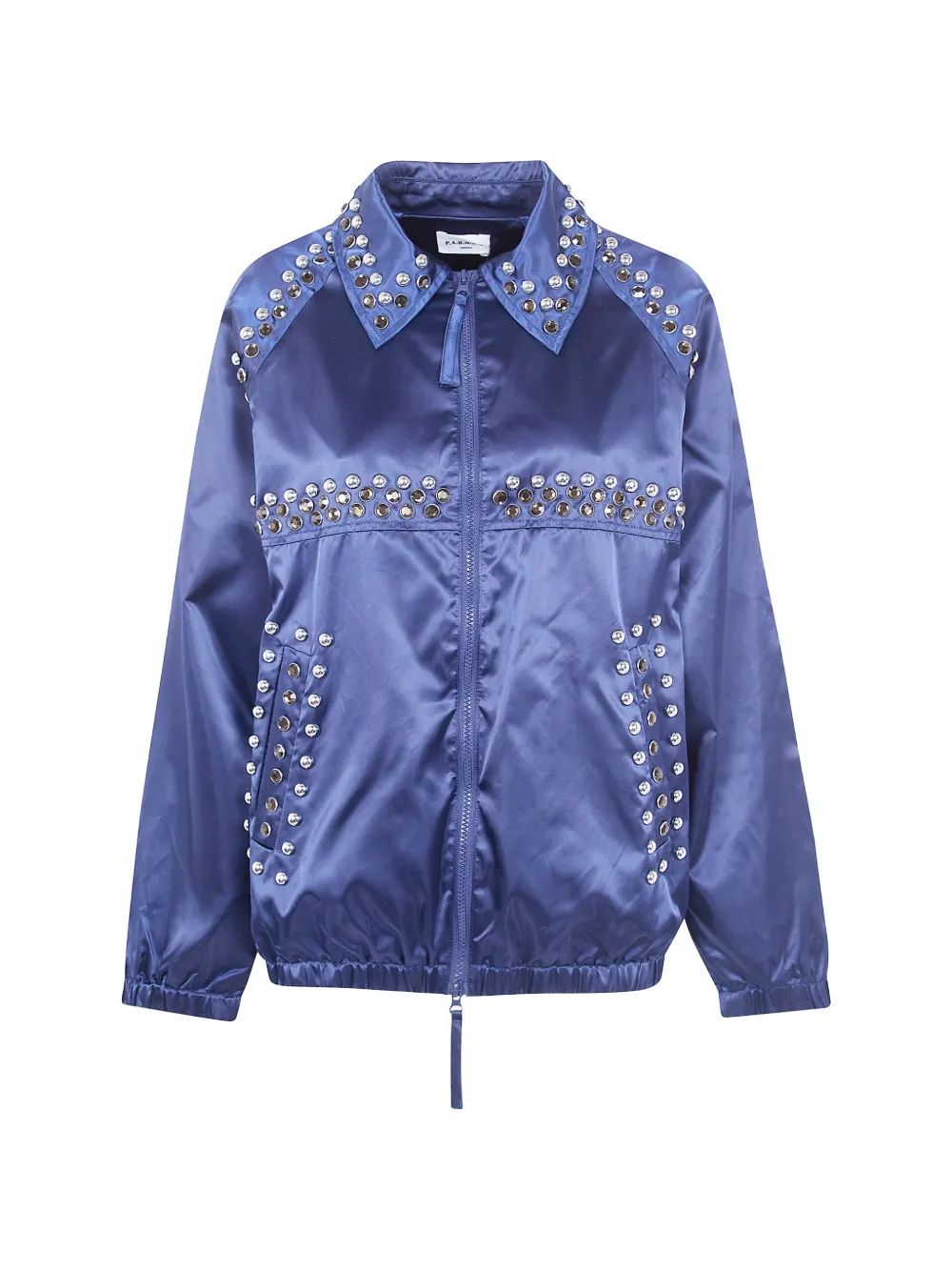 P.A.R.O.S.H. embellished collar jacket - Blu