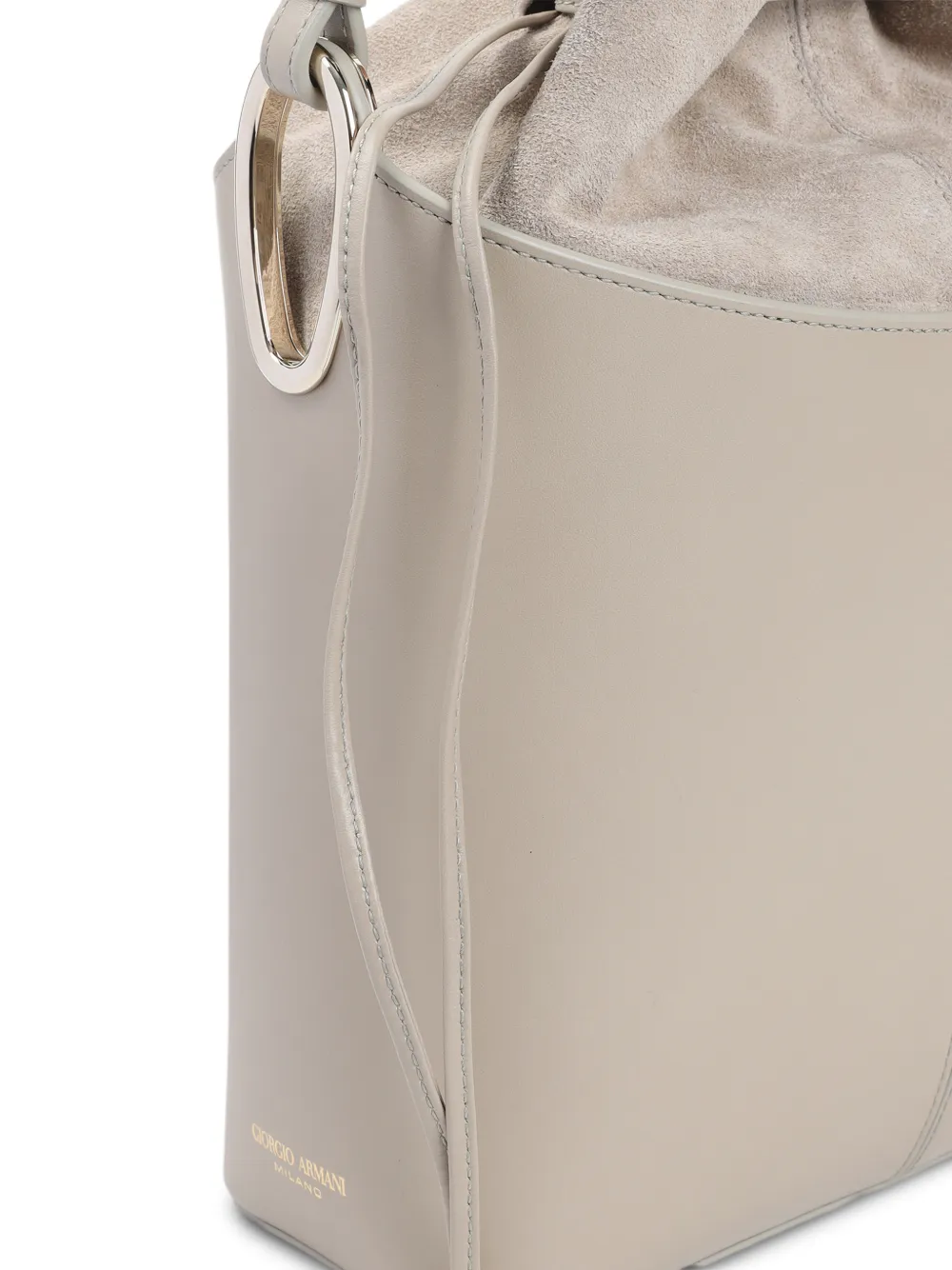 logo-detail drawstring bucket bag