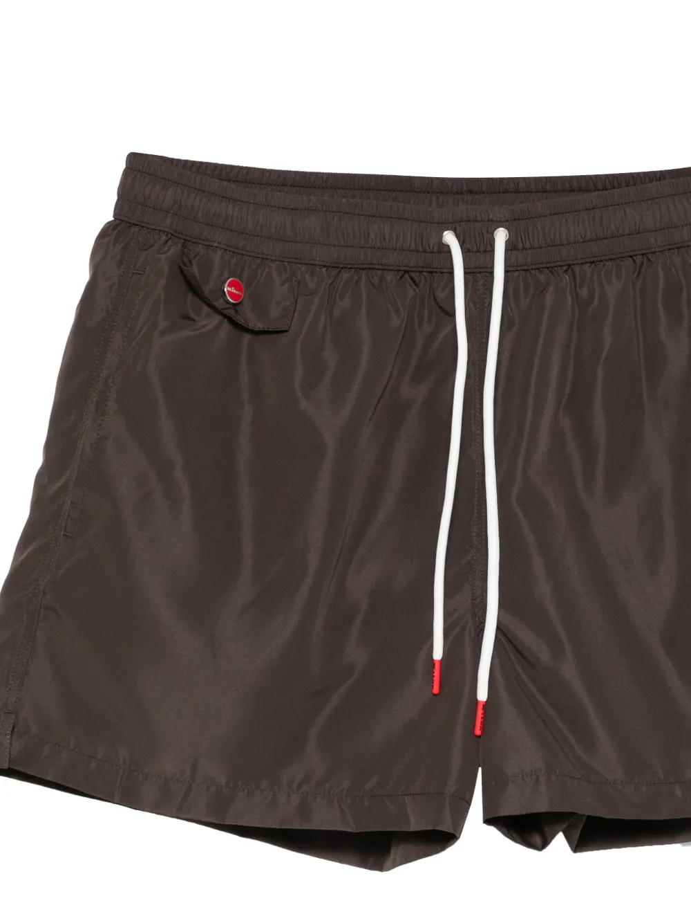 Kiton Zwembroek met trekkoord Bruin