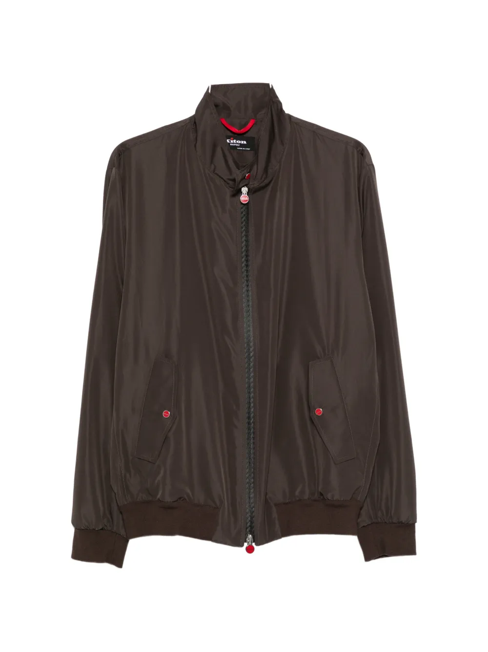 Kiton zip-fastening bomber jacket - Marrone