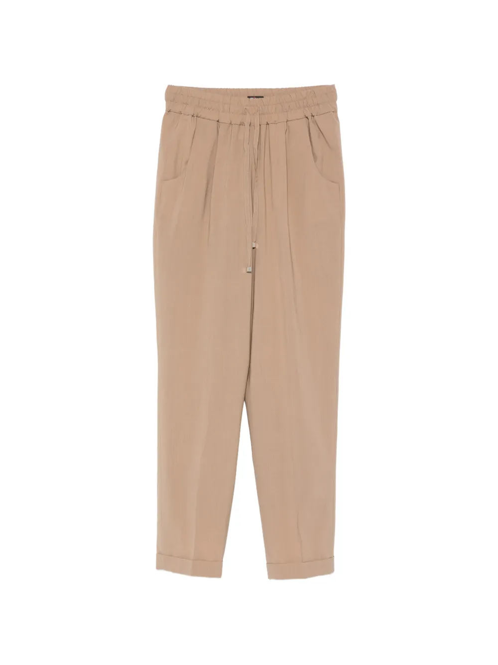 Kiton elasticated-waistband trousers - Toni neutri
