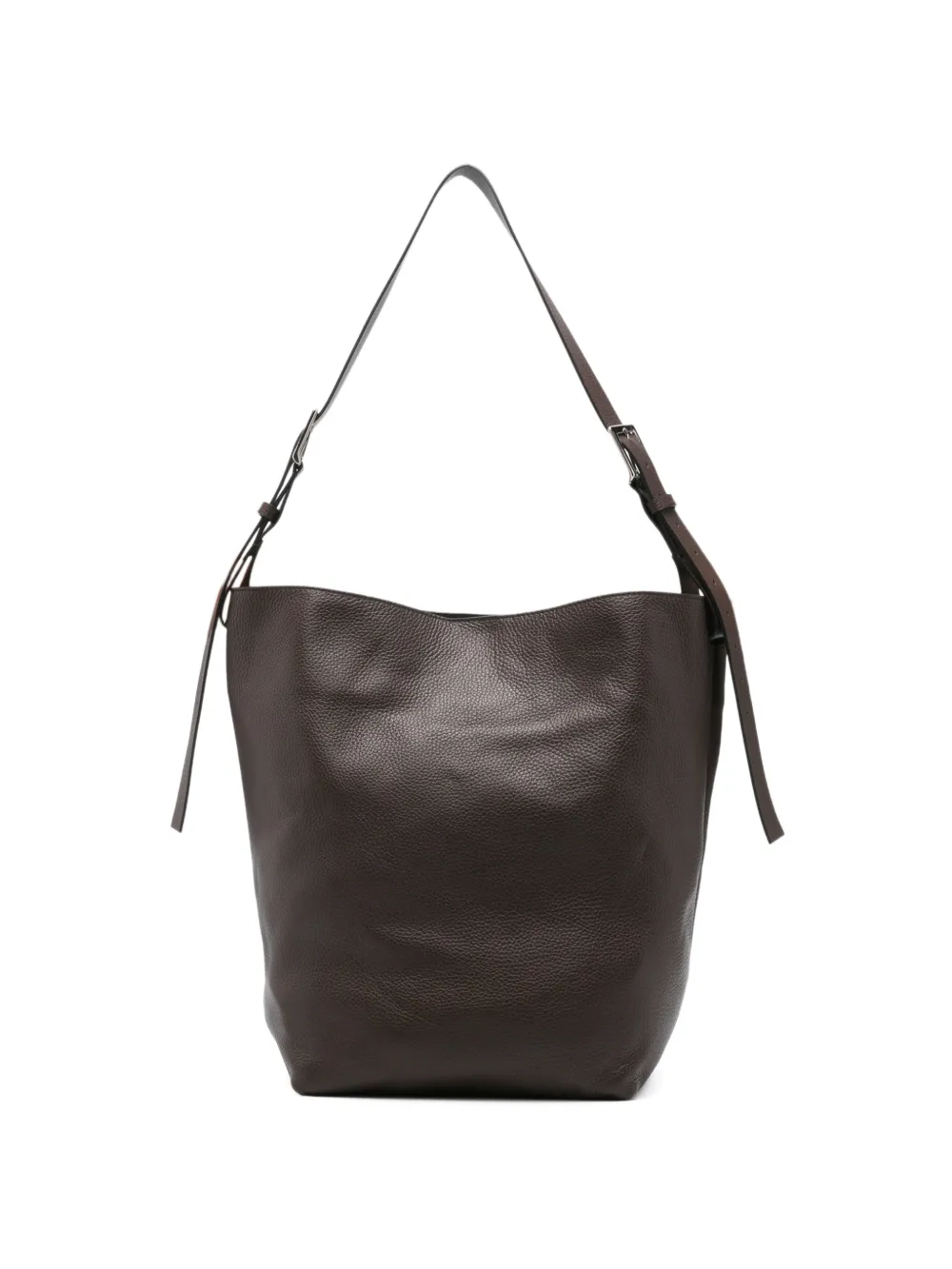 P.A.R.O.S.H. buckle leather tote bag - Marrone