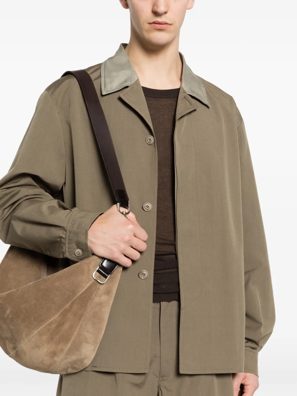 OUR LEGACY Pack jack met contrasterende kraag Groen