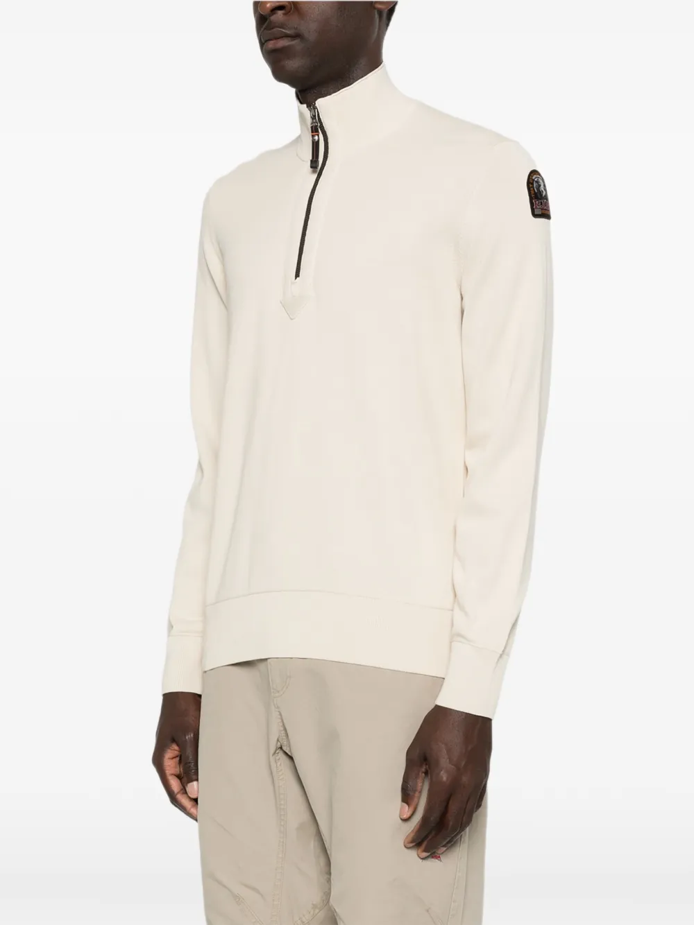  Parajumpers Zip Mock-neck Sweater - Neutrals 