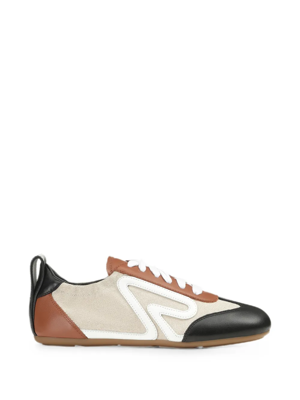 Sergio Rossi Sr Rush panelled sneakers Beige