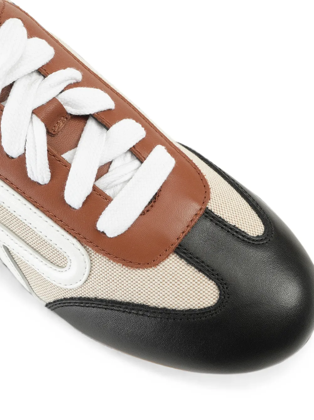 Sergio Rossi Sr Rush panelled sneakers Beige
