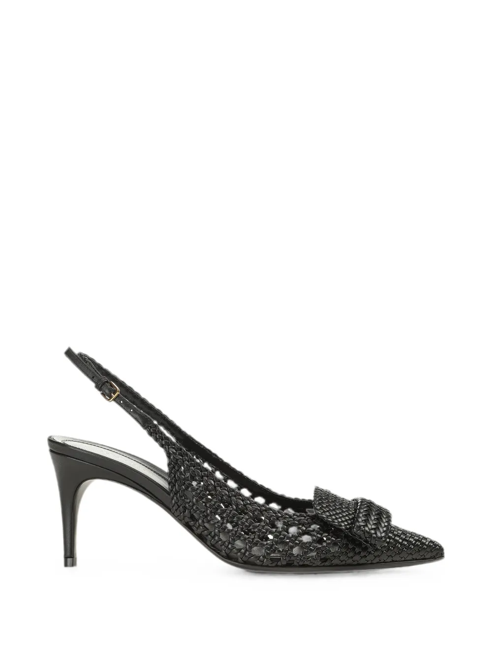 Sergio Rossi sr1 Braid slingback sandals Zwart