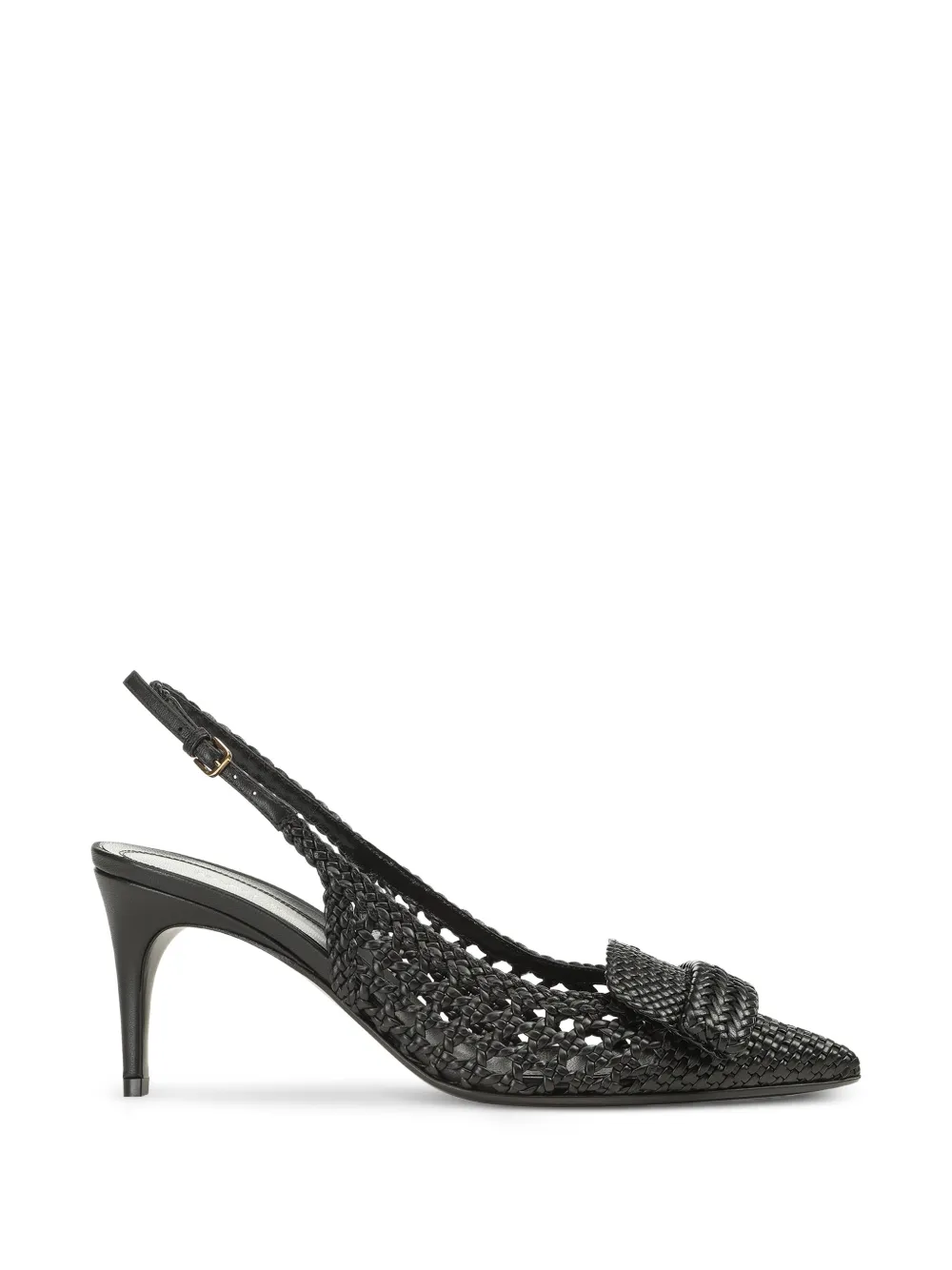 Sergio Rossi sr1 Braid slingback sandals Zwart