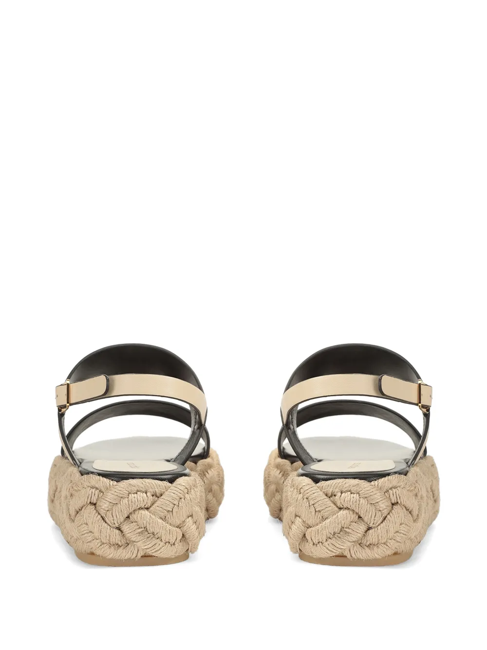 Sergio Rossi Bitt sandalen met plateauzool Beige