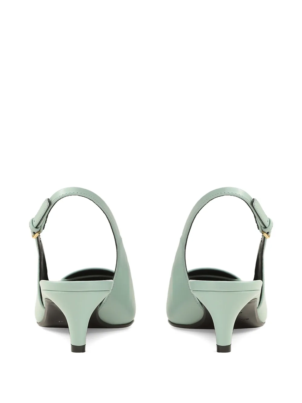 Sergio Rossi Pumps met puntige neus en logoplakkaat Blauw