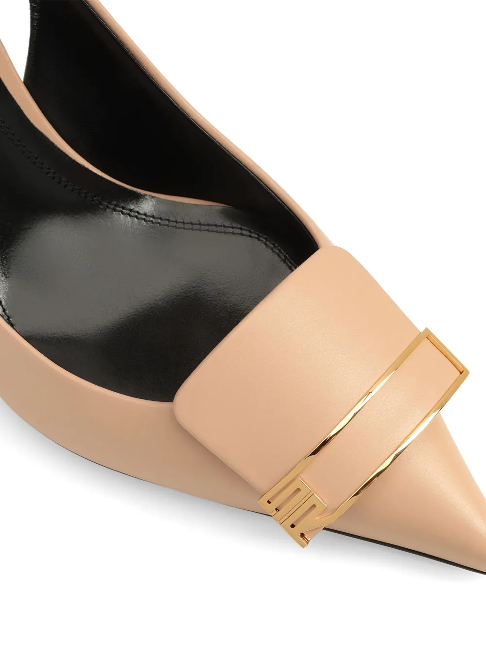 Sergio Rossi Slingback pumps met gesp Beige