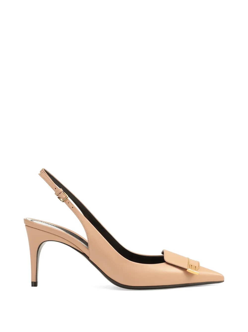 Sergio Rossi Slingback pumps met gesp Beige
