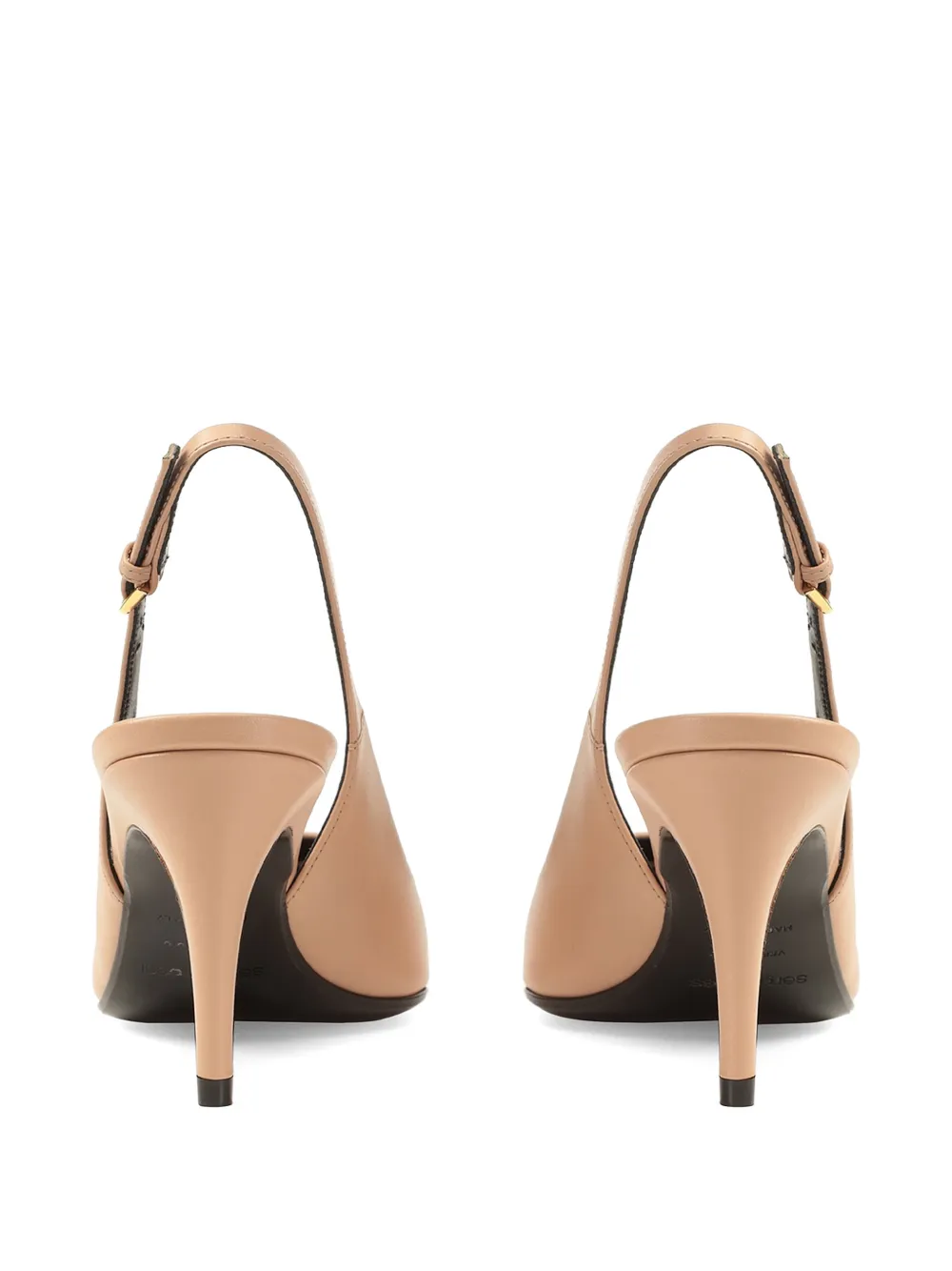 Sergio Rossi Slingback pumps met gesp Beige