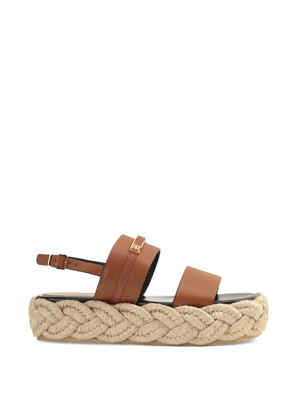 Sergio Rossi Bitt platform sandals - Braun