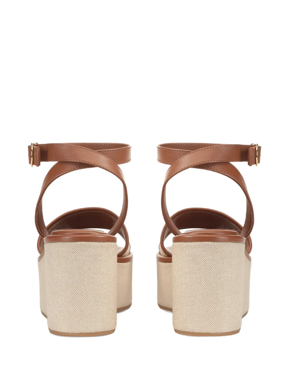 Sergio Rossi Surge sandalen met plateauzool Bruin