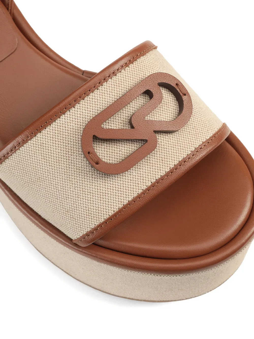 Sergio Rossi Surge sandalen met plateauzool Bruin