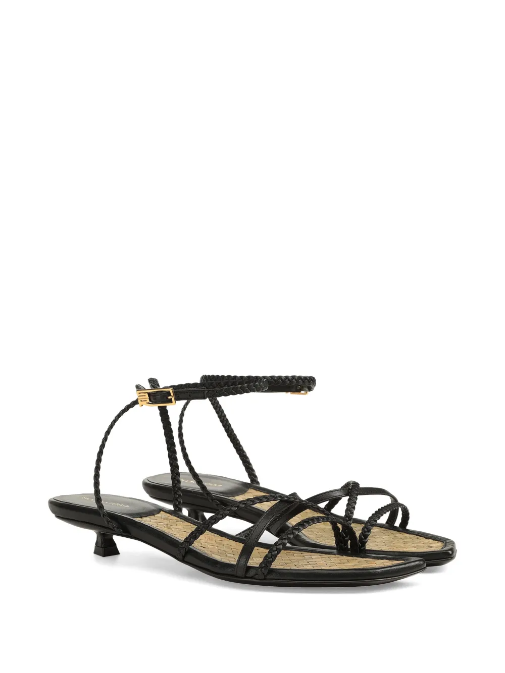Sergio Rossi Braid sandalen met bandjes Zwart
