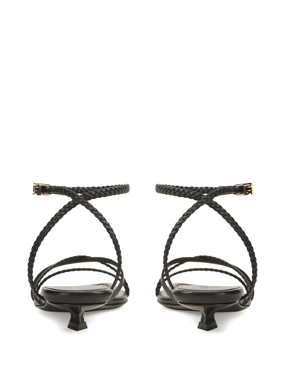 Sergio Rossi Braid sandalen met bandjes Zwart