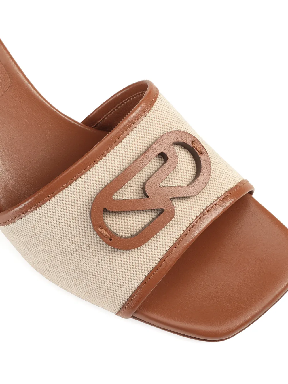 Sergio Rossi Surge sandalen met logopatch Beige