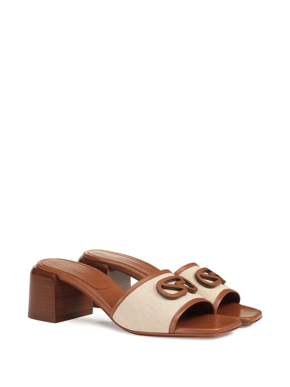 Sergio Rossi Surge sandalen met logopatch Beige